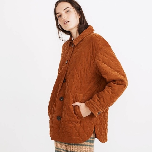 Madewell Women’s Quilted Corduroy Walton Shirt Jacket NWT - Picture 2 of 11